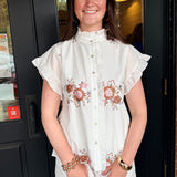 Emma Embroidered Top