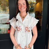 Emma Embroidered Top