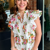 Jamie Floral Tie Blouse
