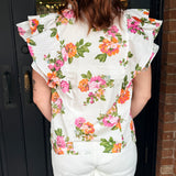 Jamie Floral Tie Blouse