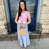 Becca Striped Tiered Skirt