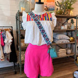 Liliana Multi-Color Embroidered Knit Top