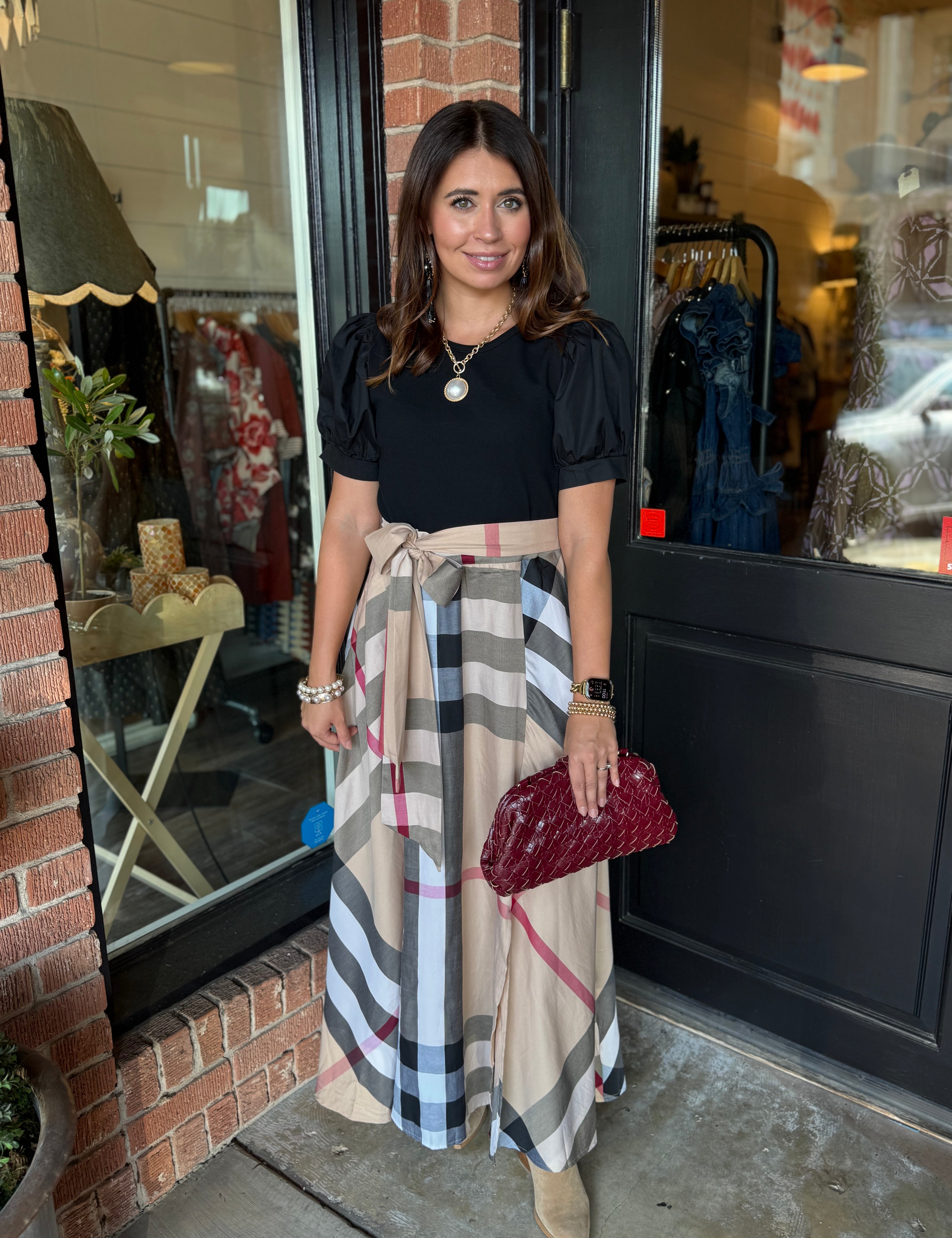 Barbara Plaid Dress