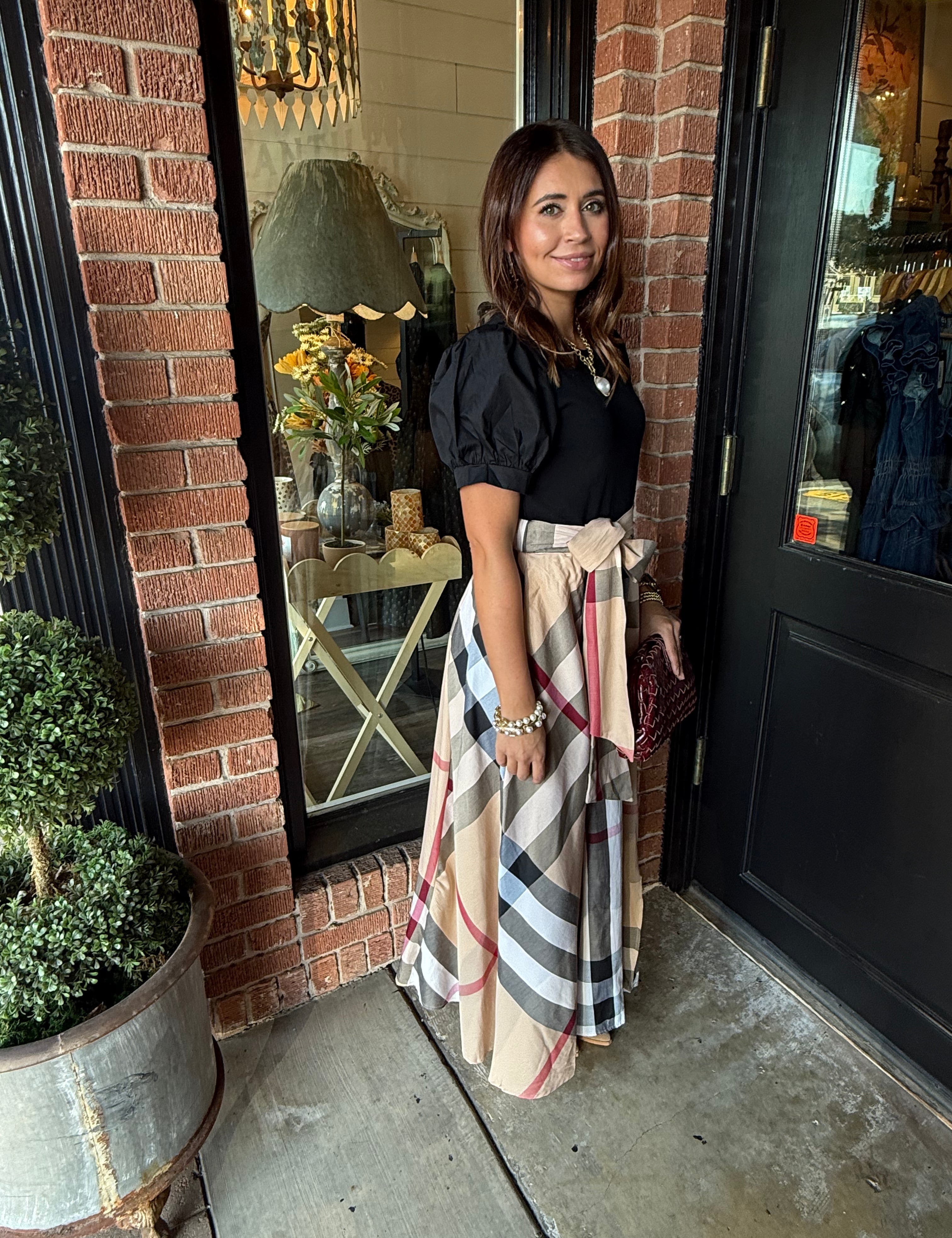 Barbara Plaid Dress