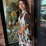 Cassidy Leaf Print Dress