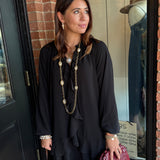 Bryndle Long Sleeve Flutter Dress