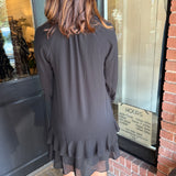 Bryndle Long Sleeve Flutter Dress