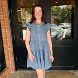 Keitha Ruffle Denim Dress