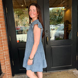 Keitha Ruffle Denim Dress