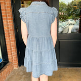 Keitha Ruffle Denim Dress