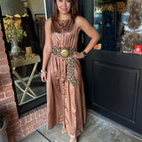 Delaney Pleated Maxi Dress