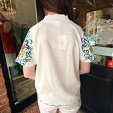 Camille Embroidered Floral Top