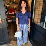 Deborah Ruffle Sleeve Top