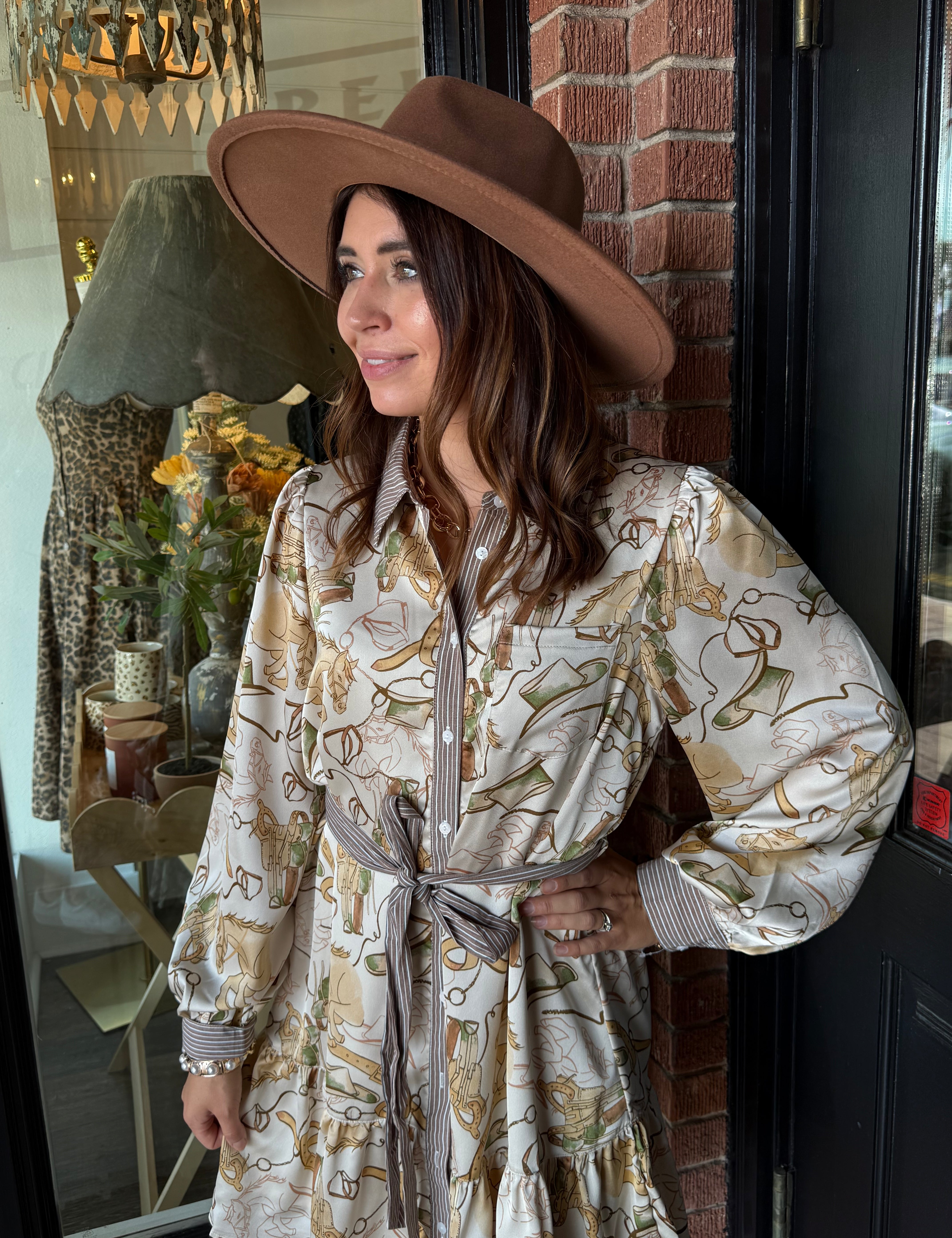 Wynonna Western Print Dress
