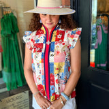 Candace Floral Patchwork Top