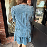 Nellie Stone Washed V-Neck Dress