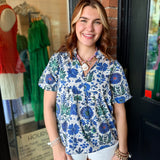 Fancy Floral Print Top