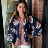 Josette Floral Tunic Top