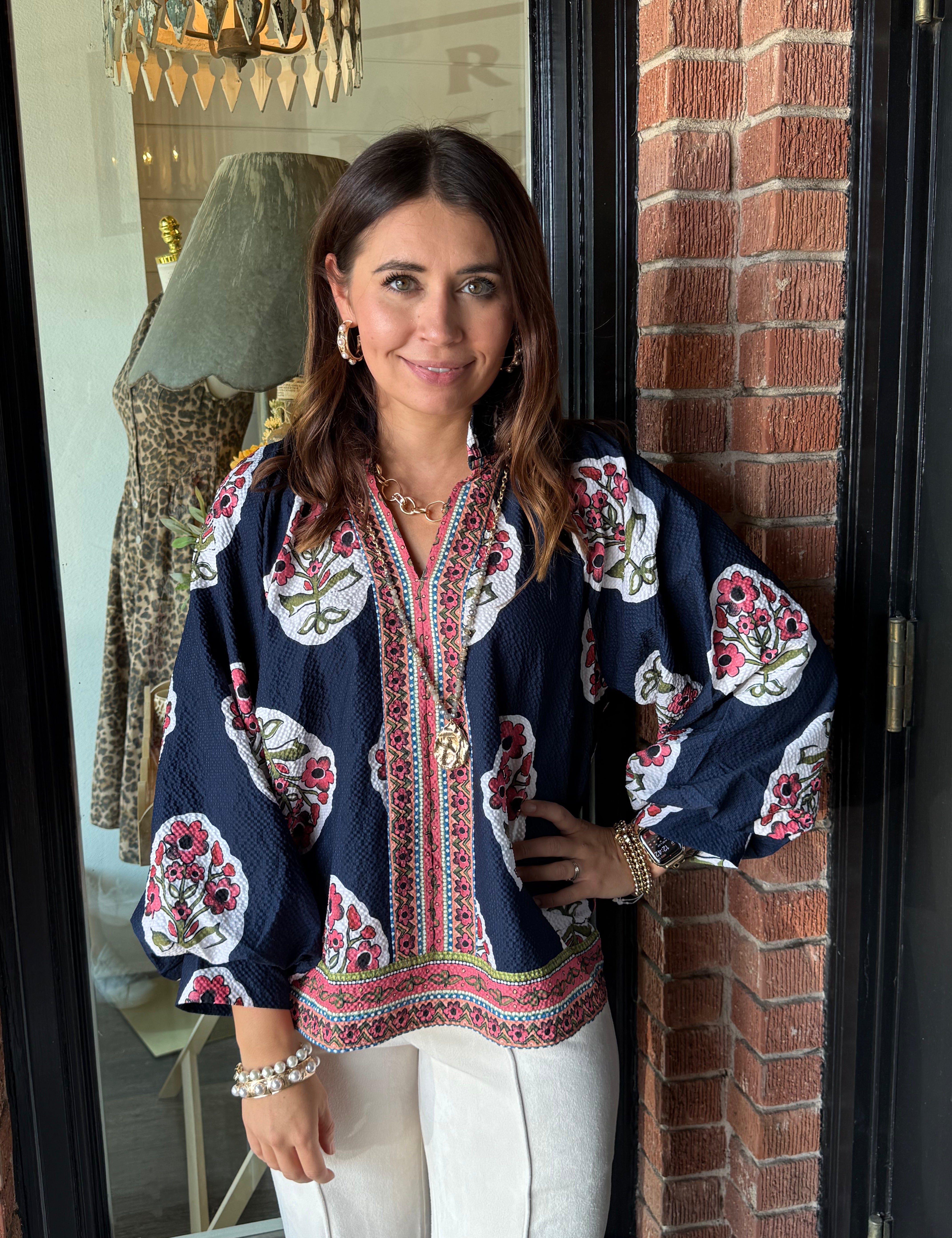 Josette Floral Tunic Top