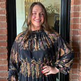 Valerie Paisley Midi Dress
