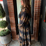 Valerie Paisley Midi Dress
