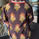Cheyenne Floral Print V-Neck Top