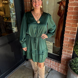 Loretta Satin Mini Dress
