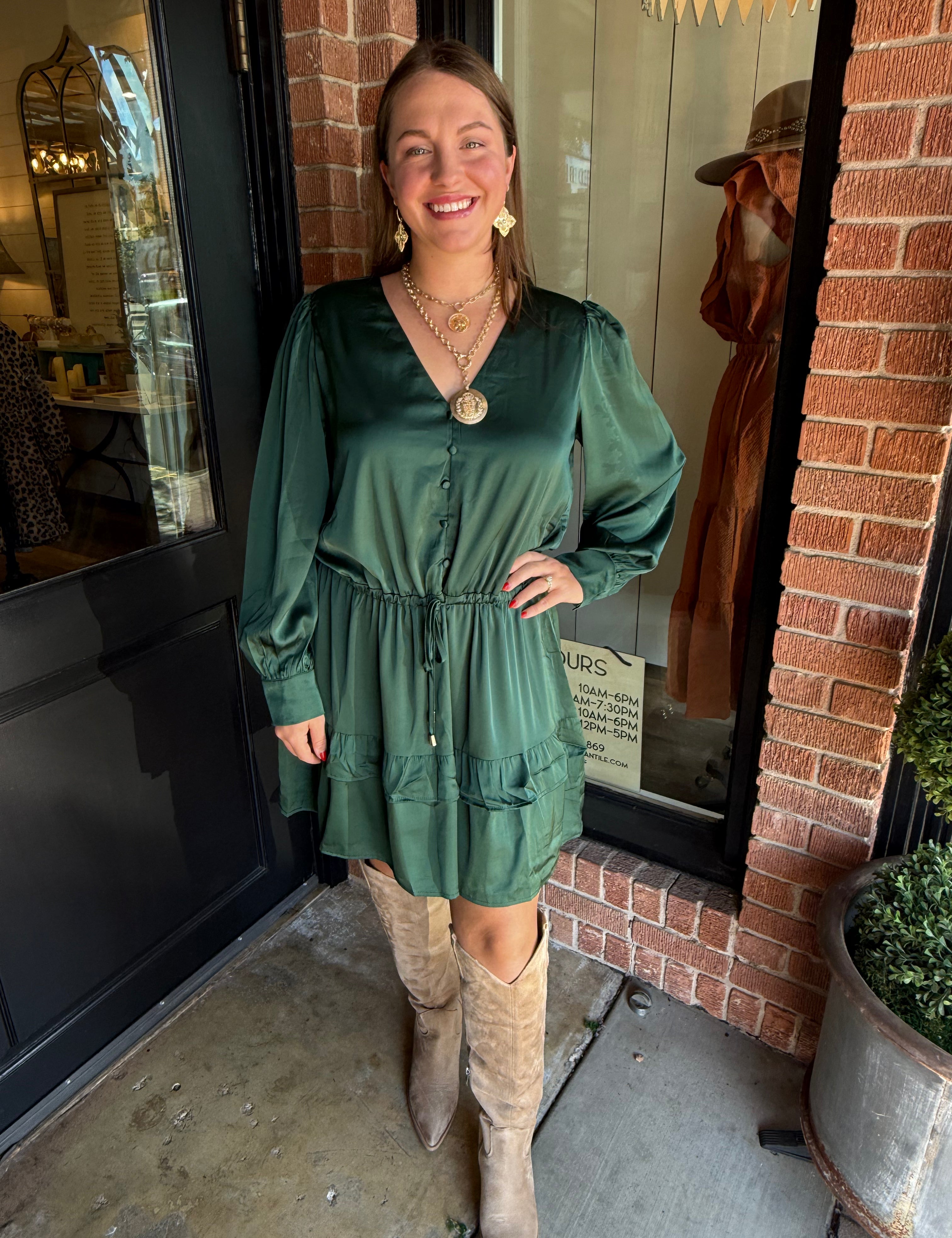 Loretta Satin Mini Dress