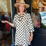 Susan Polka Dot Mini Dress