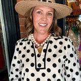 Susan Polka Dot Mini Dress