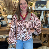 Lana Floral Long Sleeve Top