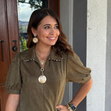 Angelica Suede Dress