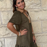 Tracey Faux Suede Dress