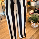 Vanessa Stripe Top &  Wide-Leg Pant Set