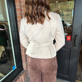 Saylor Zip Front Faux Suede jacket