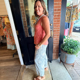 Amiee Washed Thermal Henley Top