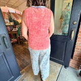 Amiee Washed Thermal Henley Top