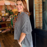 Bella Oversized Button Down Top