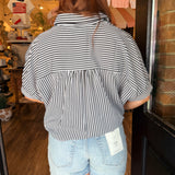 Bella Oversized Button Down Top
