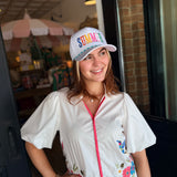 Paulina Embroidered Hummingbird Top