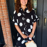 Brinkley Polka Dot Button-Down Shirt