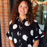 Brinkley Polka Dot Button-Down Shirt