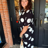 Brinkley Polka Dot Button-Down Shirt