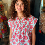 Rebecca Pleated Top