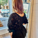 Hazle Eyelet Top