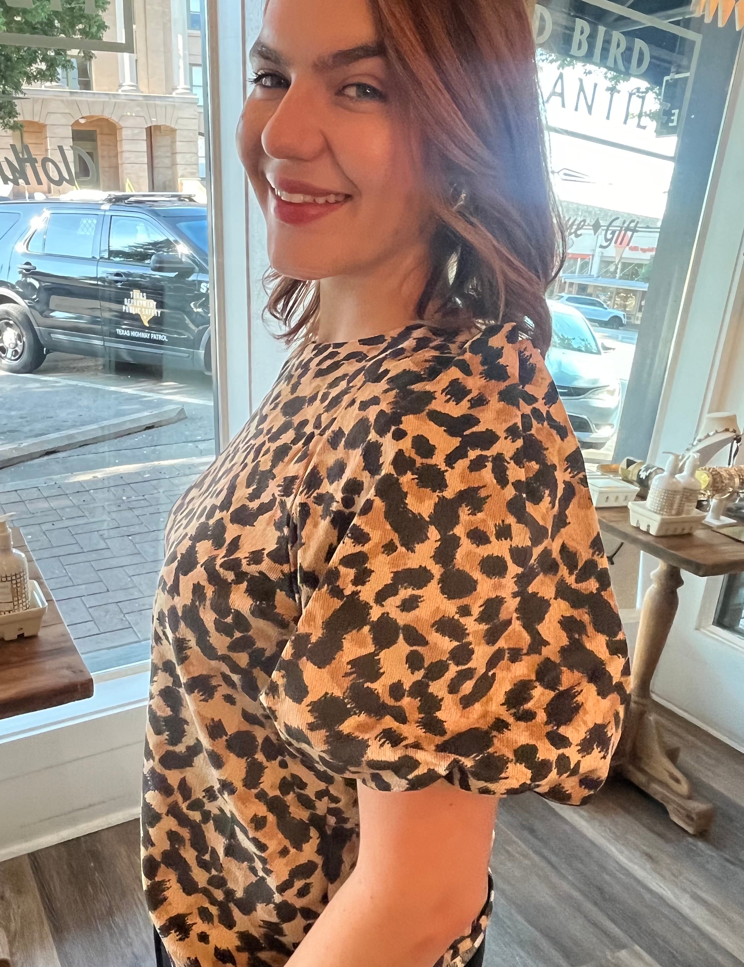 Lilly Leopard Print Top