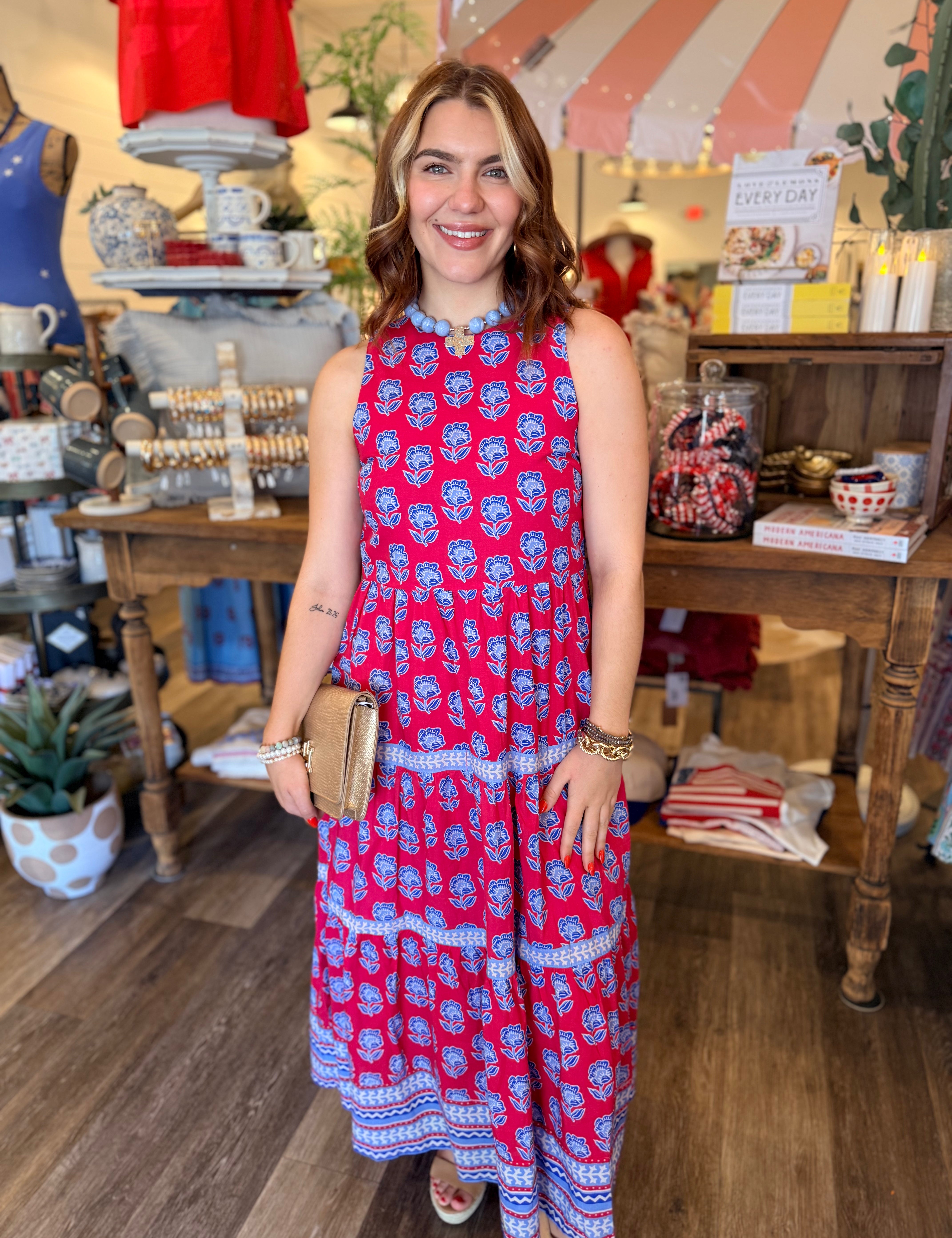 Celine Floral Midi Dress