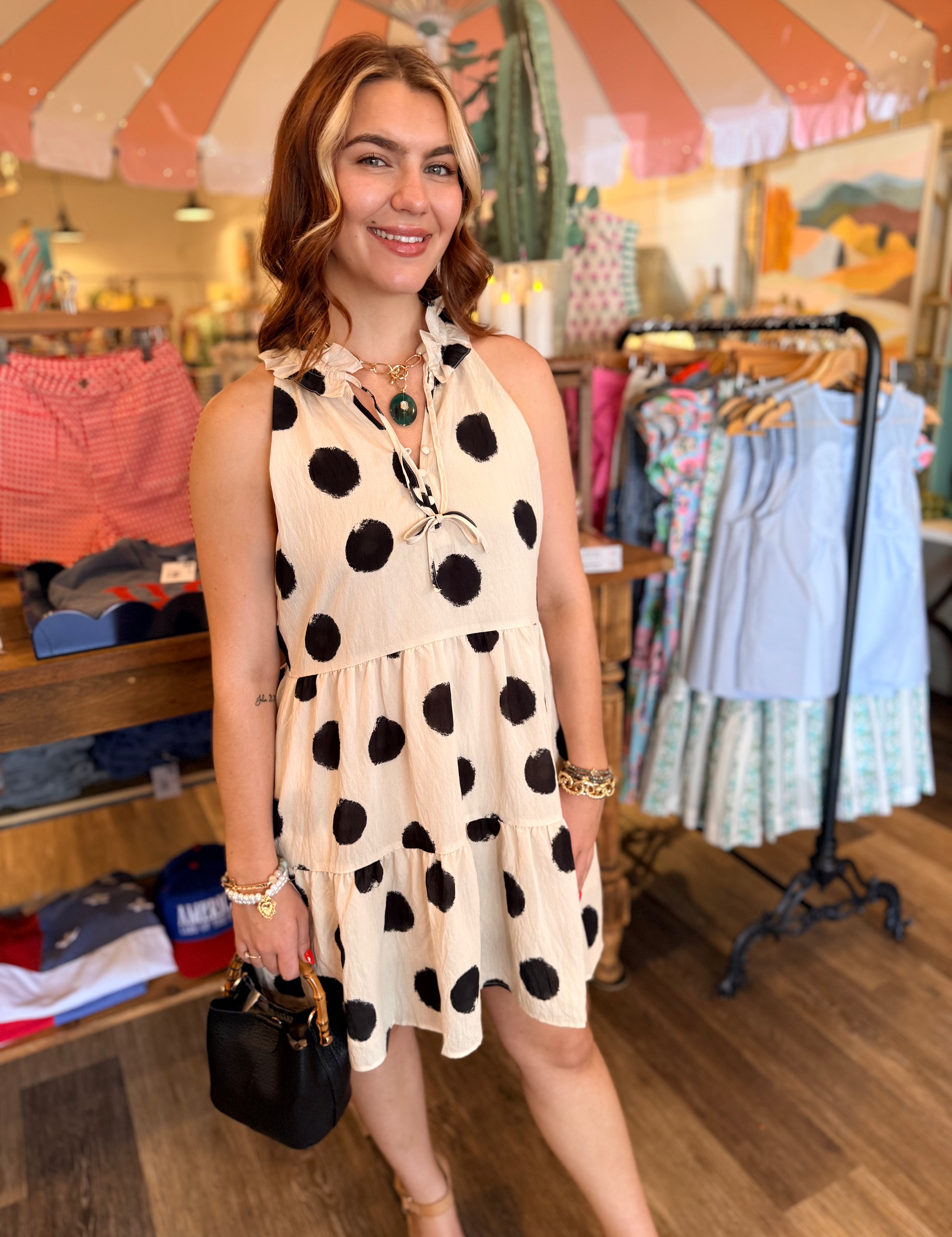 Janet Polka Dot Mini Dress