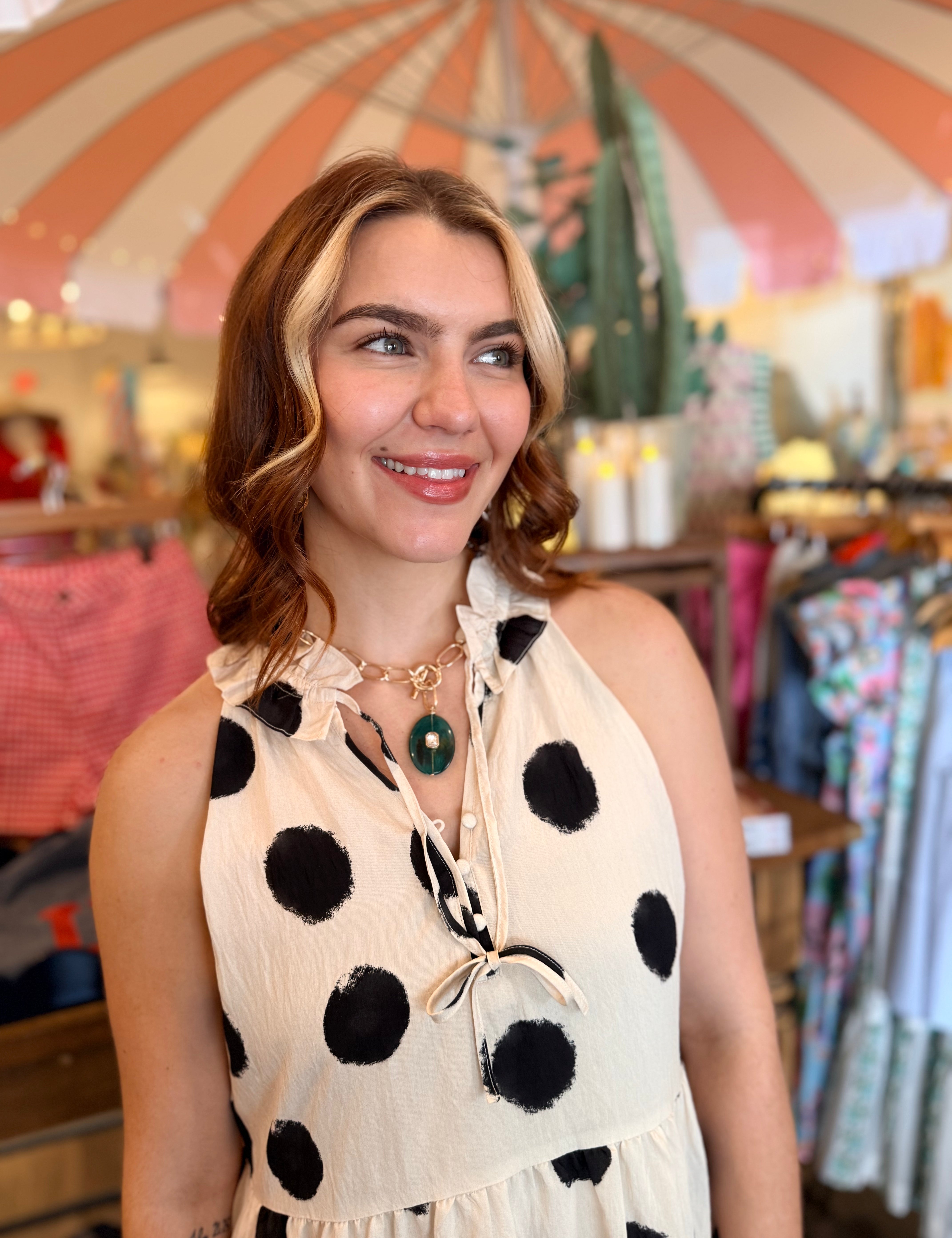 Janet Polka Dot Mini Dress