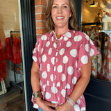 Kristi Polka Dot Top